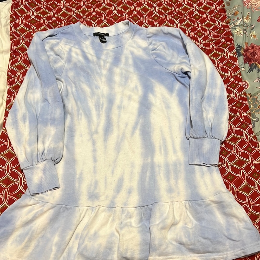 Tie-Dye Sweatshirt Dress
